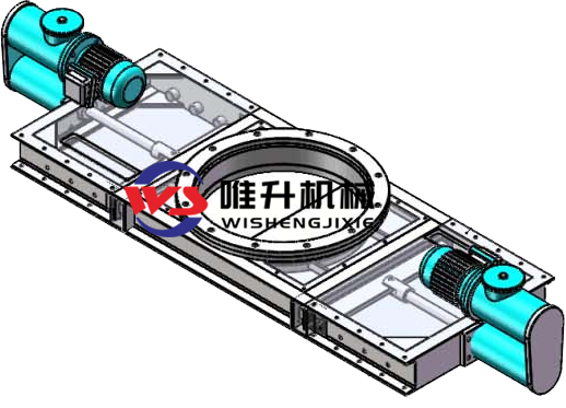 對開式電液動(dòng)平板閘門 對開式電液動(dòng)平板閘門